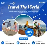 travel Publicação no Instagram template