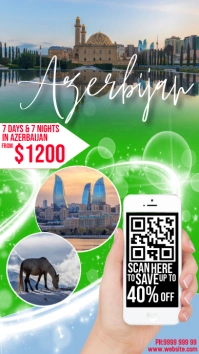 TRAVEL งานแสดงผลงานแบบดิจิทัล (9:16) template