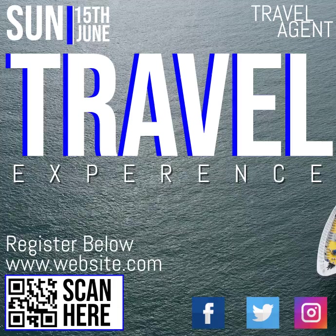 TRAVEL Vierkant (1:1) template