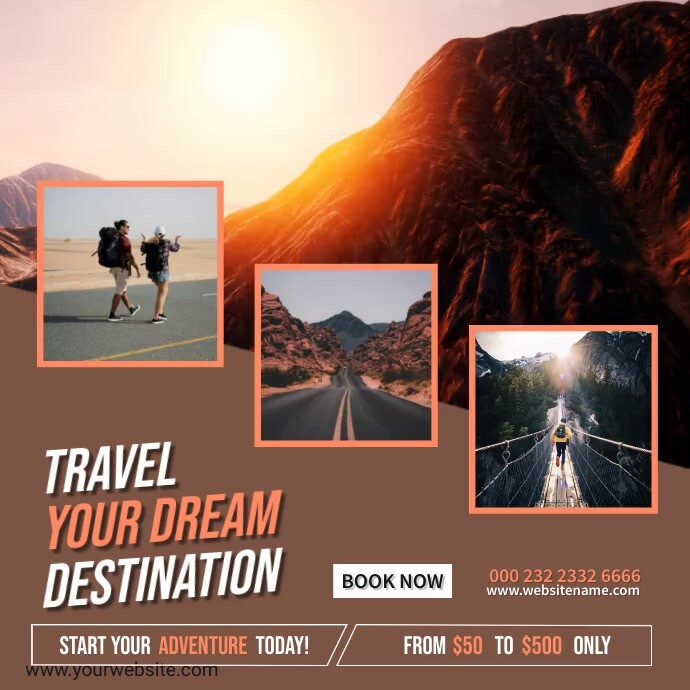 Travel Destination Ads Template | PosterMyWall