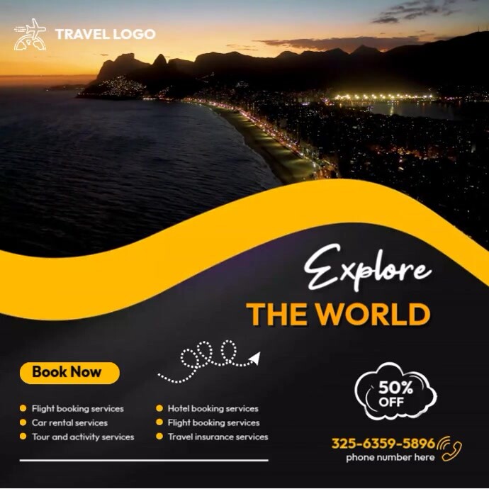 Travel Destination Ads Template | PosterMyWall