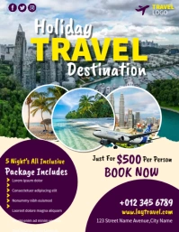 Travel Destination Ulotka (US Letter) template