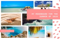 Travel Destination Moodboard Poster Template
