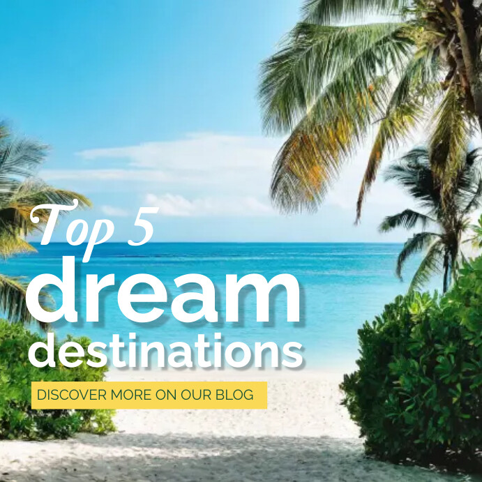 Travel Destinations Post Instagram Template | PosterMyWall