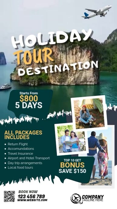 Display Examples Travel Travel Digital display Template | PosterMyWall