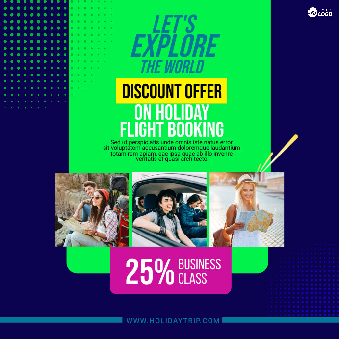 Discount. Post Example Travel Discount Post Template | PosterMyWall