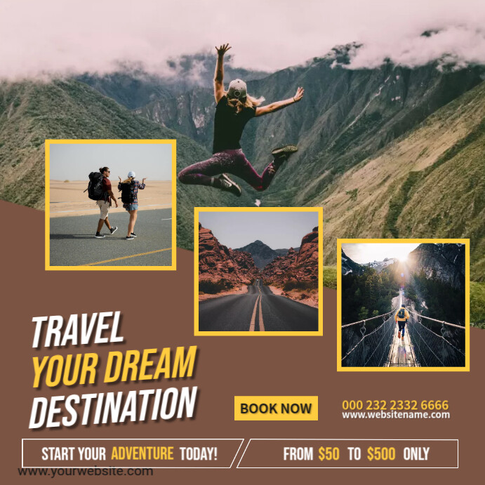 Travel Dream Destination Template | PosterMyWall