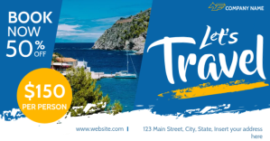 travel facebook advertising template design