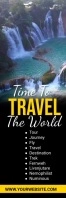 travel flyer, tour flyer, summer flyer, pool Banner 2' × 6' template