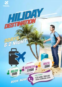 Travel Flyer A6 template