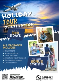 Travel Flyer A6 template