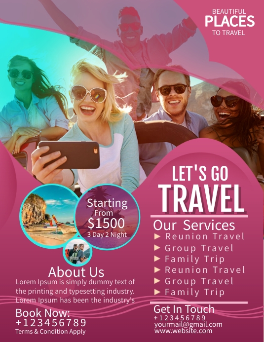 TRAVEL FLYER template