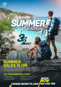 Travel Flyer A6 template