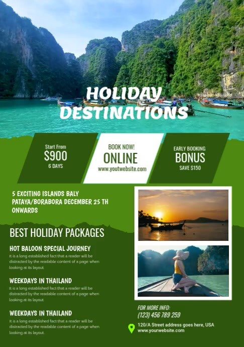 Travel Flyer A3 template