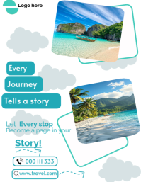Travel flyer Ulotka (US Letter) template