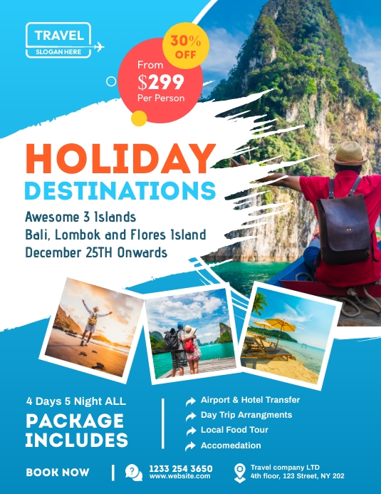 Travel Flyer Template, Holiday Destination | PosterMyWall