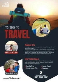 Travel Flyer Template A3