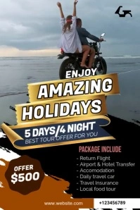 Travel Flyer Template Gráfico de Tumblr