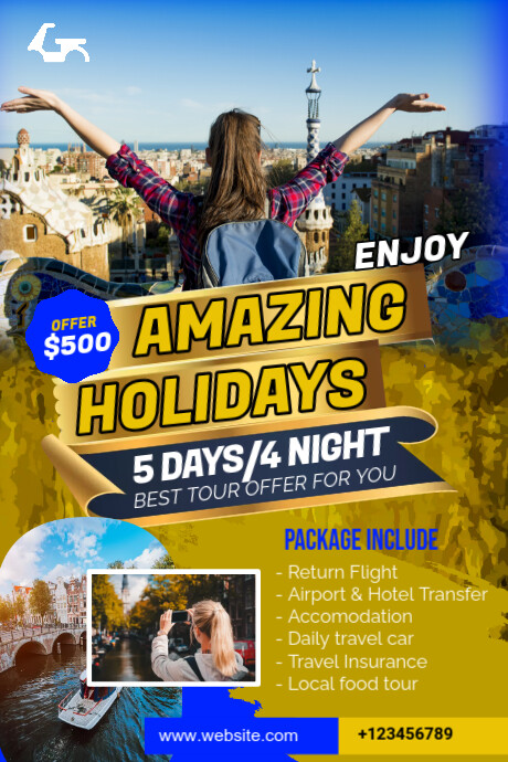 Travel Flyer Template Imagem do Tumblr