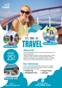 Travel Flyer Template A3