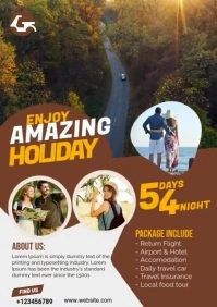 Travel Flyer Template A3