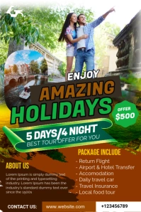Travel Flyer Template Illustration Tumblr