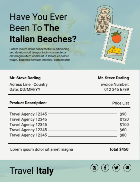 Price Ad Design Travel Flyers Prices Ads Template | PosterMyWall