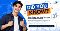 Weiß Travel Tips Facebook begivenhed cover Template