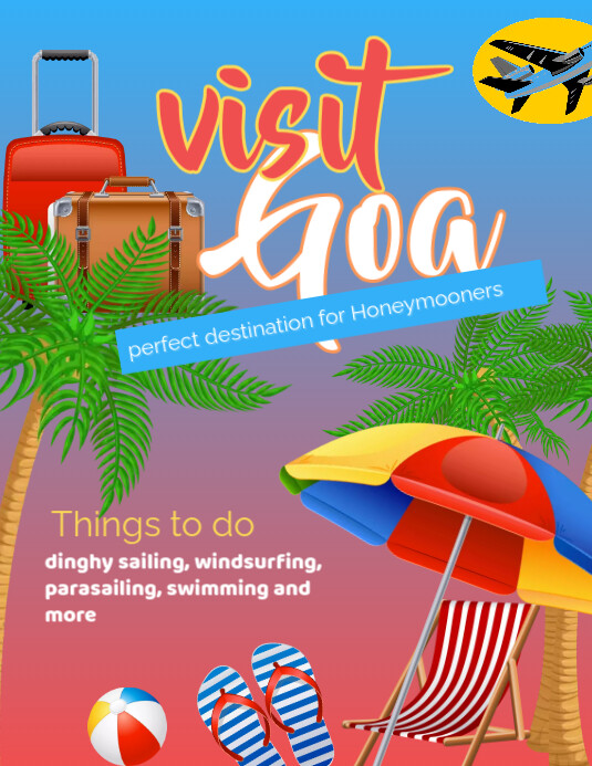 Goa Flyer Travel goa flyer template | PosterMyWall