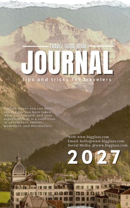 Travel guide book cover Template | PosterMyWall
