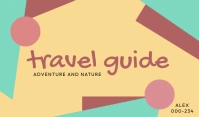 Travel Guide Etiqueta template