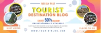 Travel Influencer Blog Email Header ส่วนหัวอีเมล template