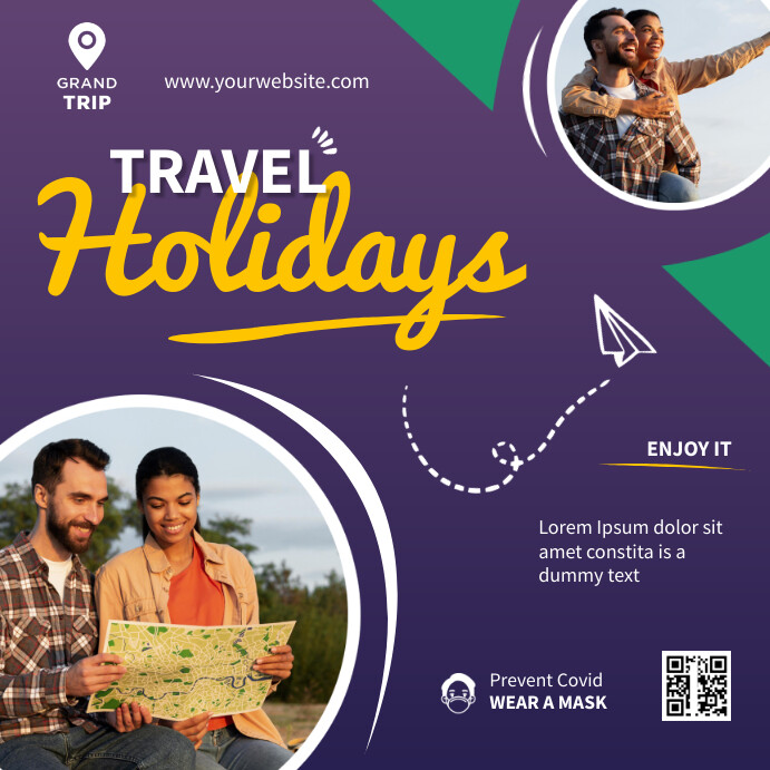 Travel Instagram Post template