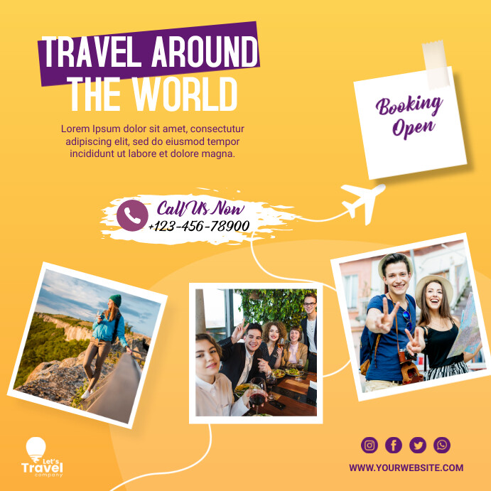 Travel Instagram Post template