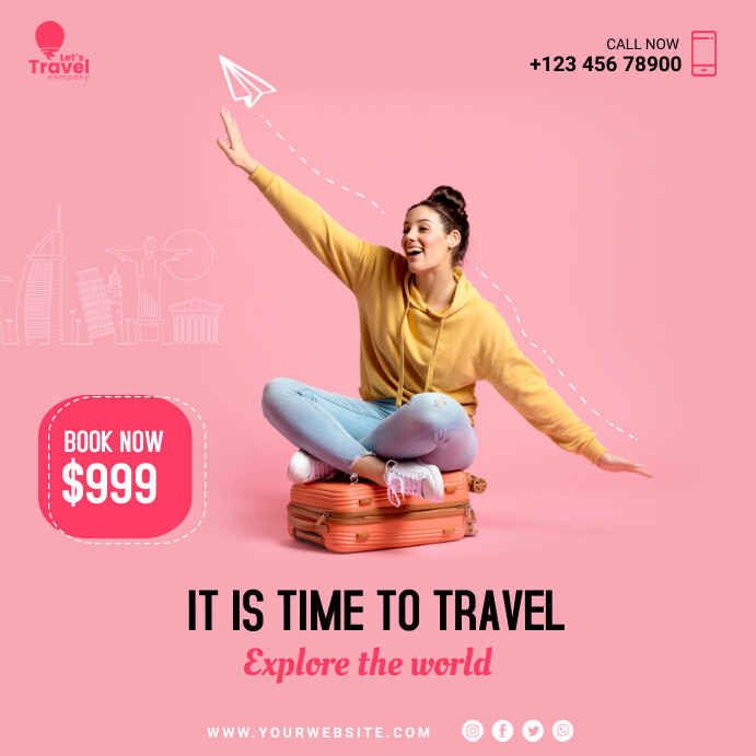Travel Instagram Post template