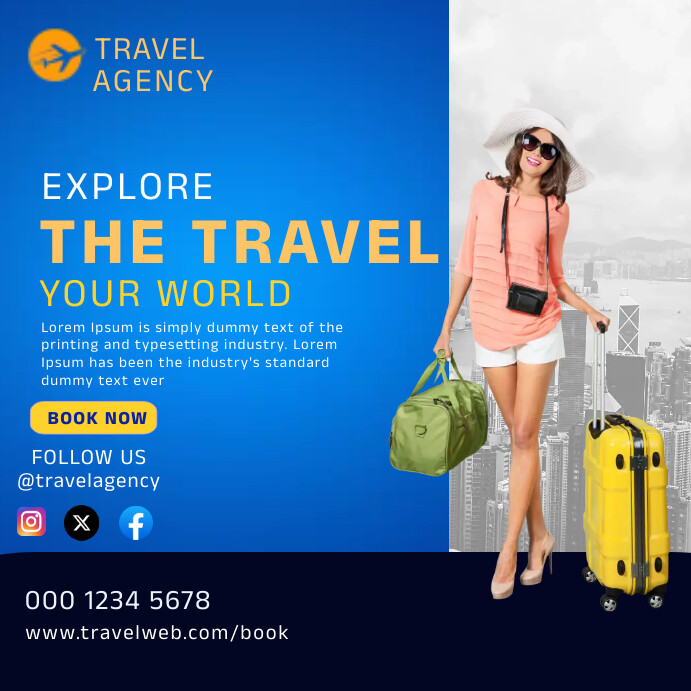Travel Instagram Post Template | PosterMyWall