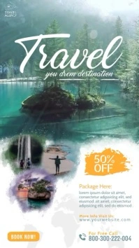 Travel Instagram Story Post Design template