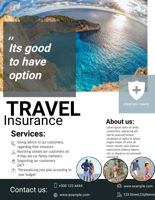 Travel Insurance Ads Template PosterMyWall Travel Insurance Ads Template PosterMyWall