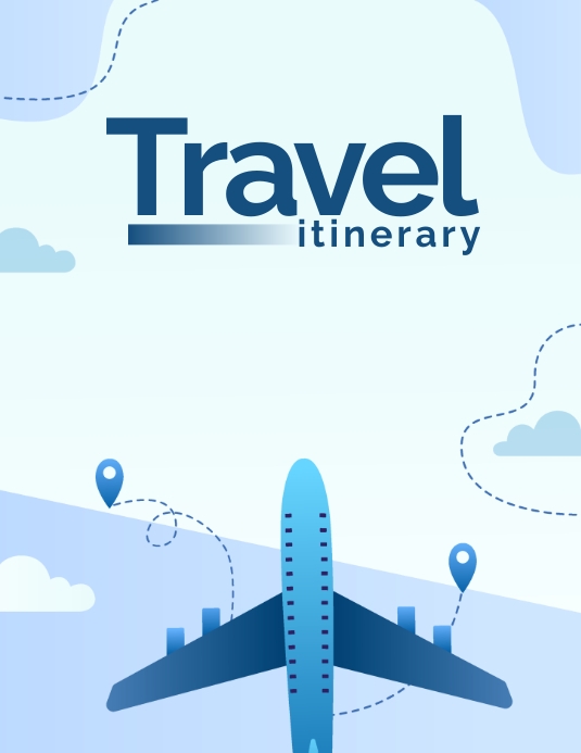 Travel Itinerary Template | PosterMyWall