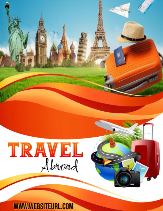 Travel itinerary Template | PosterMyWall