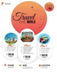 Travel Itinerary Template | PosterMyWall