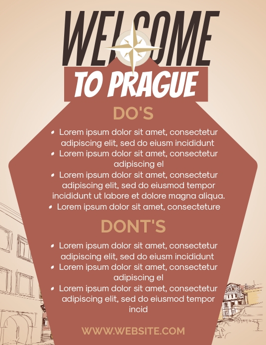 Plantilla de Travel Itinerary Flyer | PosterMyWall