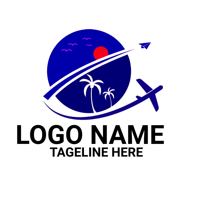 travel logo , beach logo , boat logo , yacht template