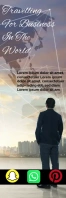 Travel  flyer 横幅 2' × 6' template