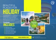 Travel Offer Postcard Template