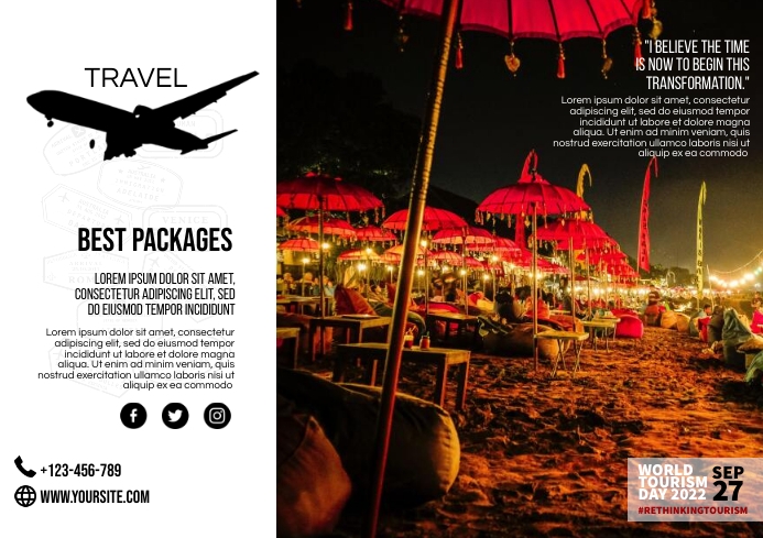 Travel Package Ads Template | PosterMyWall