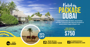 Travel Package Facebook Ad template