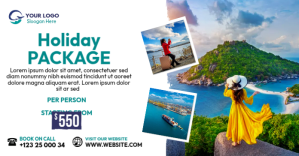 Travel Package Facebook Ad template