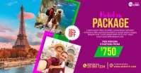 Travel Package Facebook Ad template