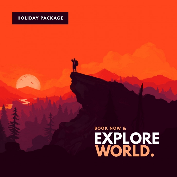 Package Poster Sample Travel package poster Template | PosterMyWall